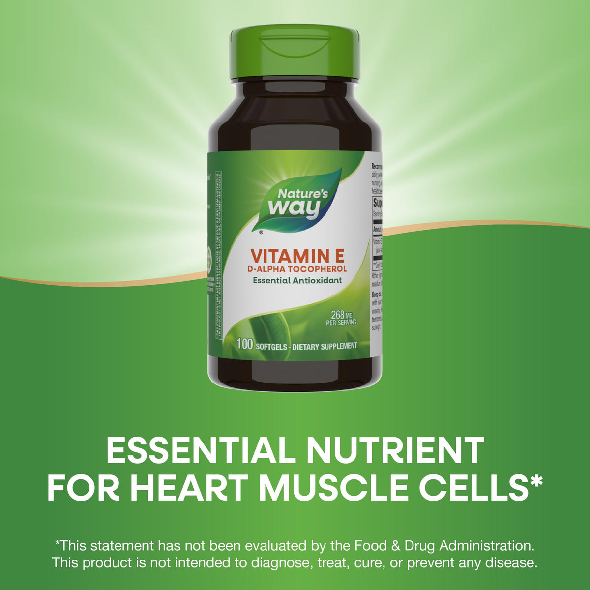 Nature's Way Vitamin E 400 IU - 200 Softgels - image 5