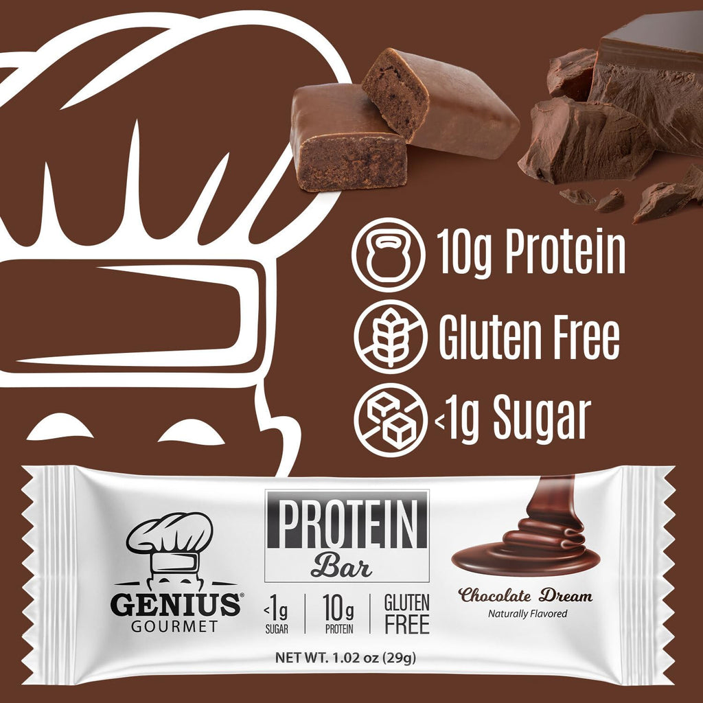 Genius Gourmet Gluten Free Keto Protein Bar