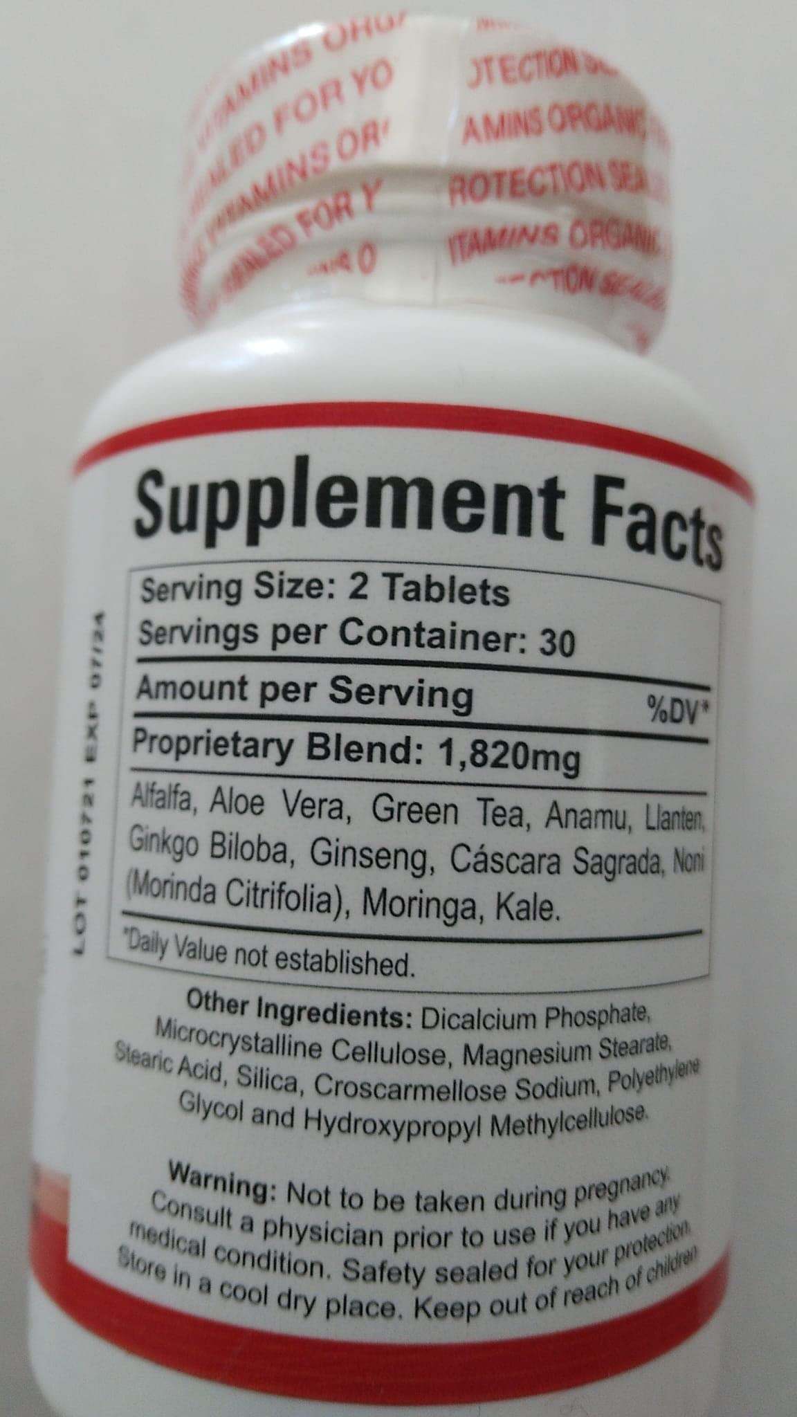 Organic Farms Vitamins Wonder Herbs - 90 Tablets - image 3