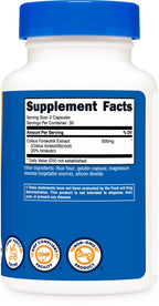 Nutricost Coleus Forskohlii 500mg Capsules - Maximum Strength Formula