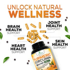 Nature's Nutrition Turmeric Curcumin Supplement - 2400mg Organic