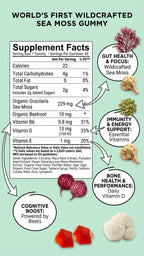 BDE Wildcrafted Sea Moss Gummy with Maca Root & Lion's Mane - 60 Count - image 3