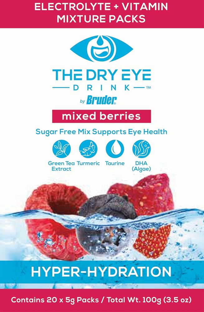 The Dry Eye Drink Mixed Berry Electrolyte Powder - 20 Packets - image 2