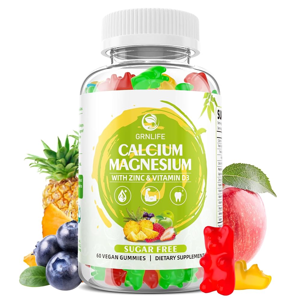 GrnLife Calcium Magnesium Zinc Gummies with Vitamin D3