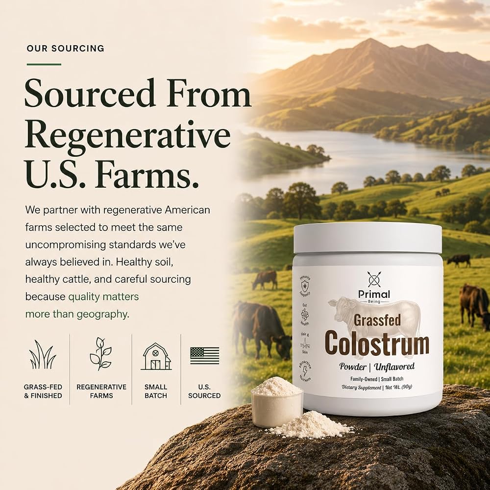 Primal Being Grassfed Beef Colostrum Powder - 90 Grams - image 4