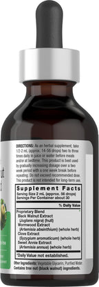 Horbäach Black Walnut Hull Wormwood Extract Tincture - 2 fl oz - image 2