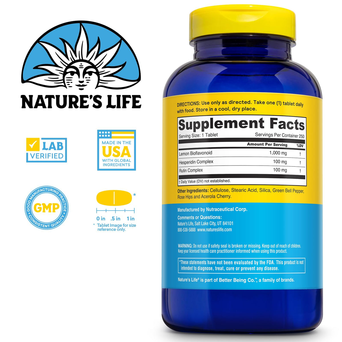 Nature's Life Bioflavonoids 1000mg per Serving