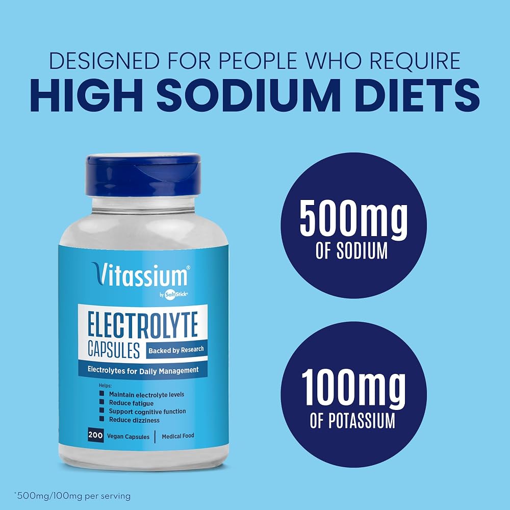 Vitassium Electrolyte Capsules - Electrolytes for Dietary Management