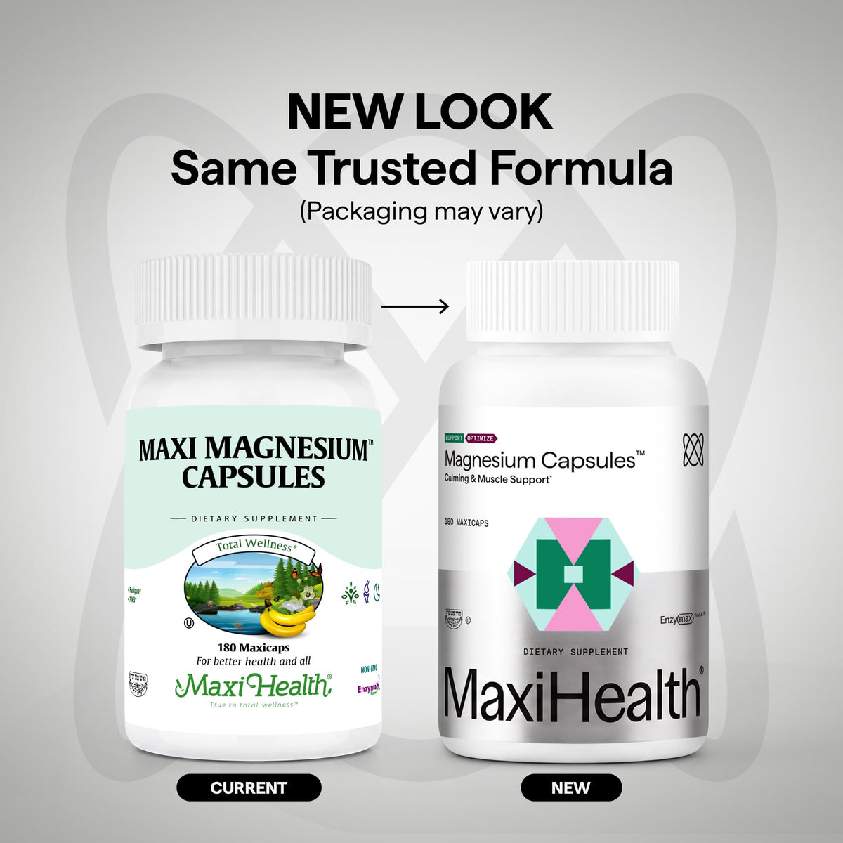 Maxi Health Magnesium Complex Oxide Glycinate Citrate - 180 Capsules - image 2