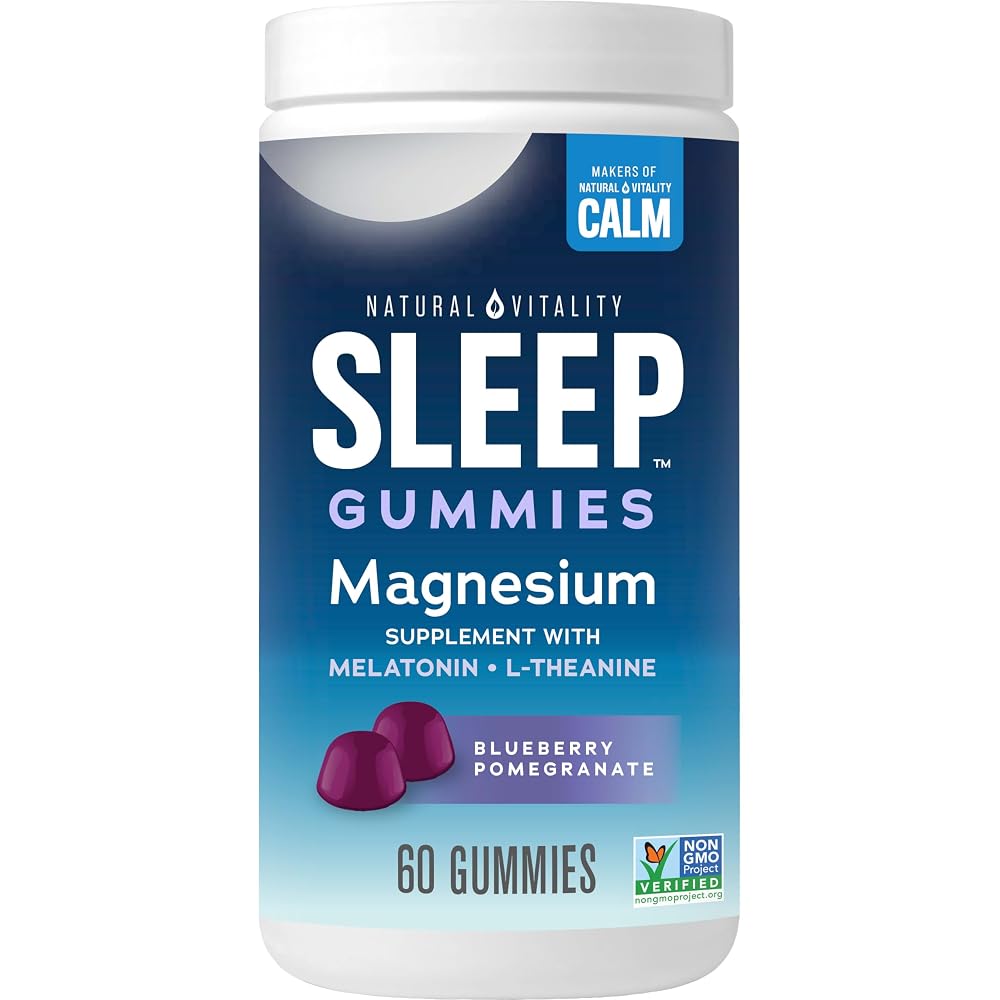 Natural Vitality CALM Sleep Gummies Magnesium Supplement - 60 Count