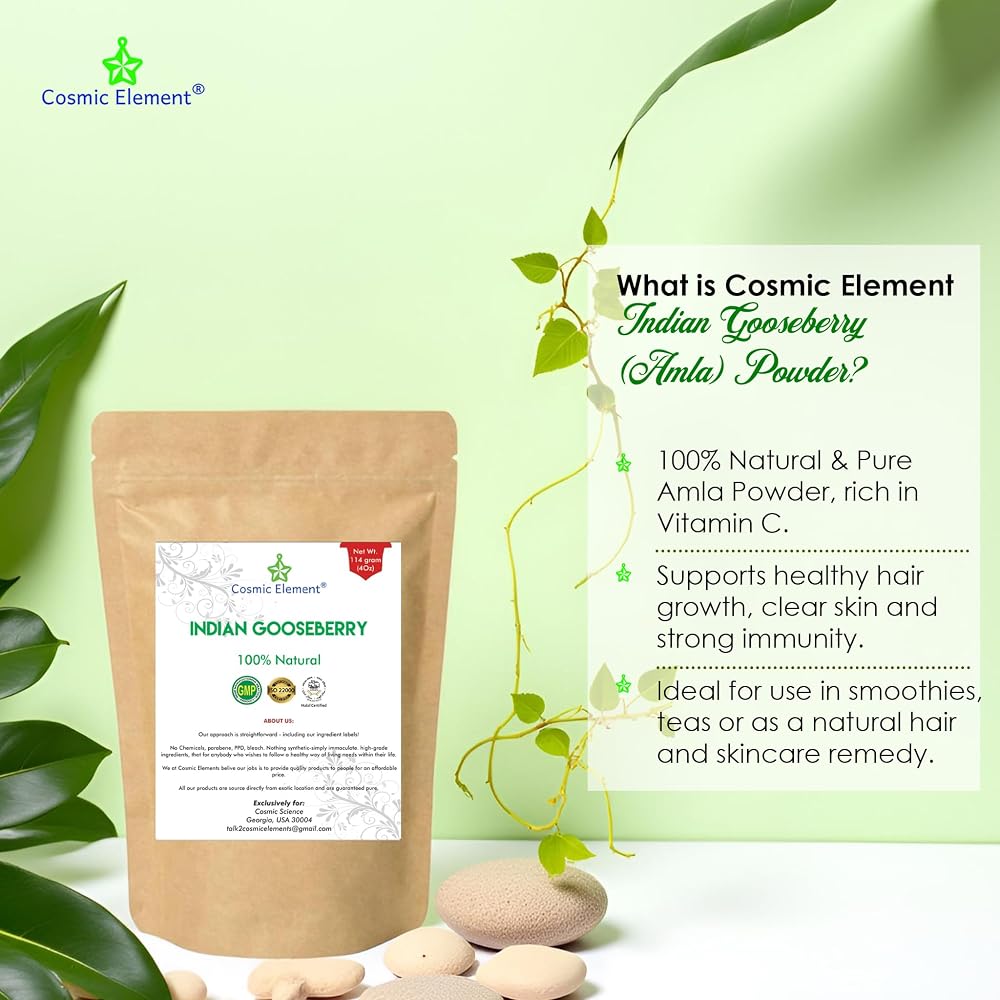 Cosmic Element Organic Amla Powder for Hair & Skin - 4 oz - image 3