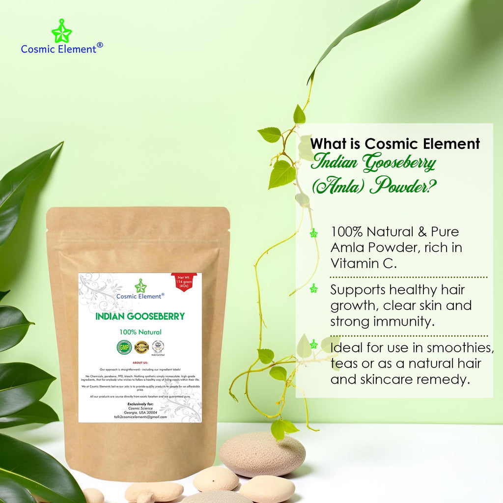 Cosmic Element Organic Amla Powder for Hair & Skin - 4 oz - image 3