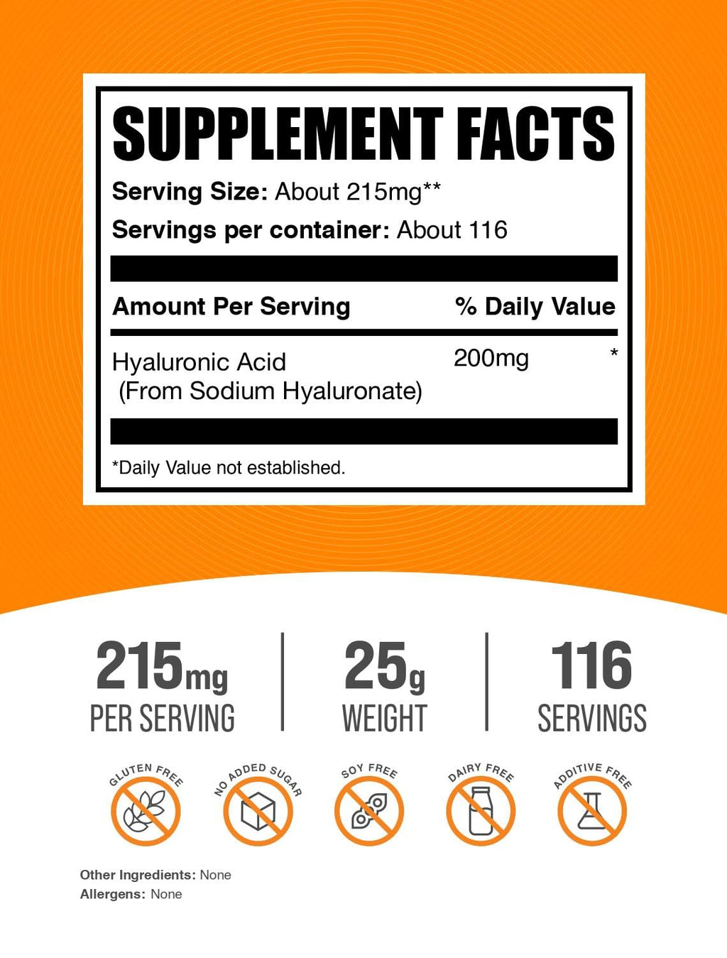 BulkSupplements.com Hyaluronic Acid (Sodium Hyaluronate)