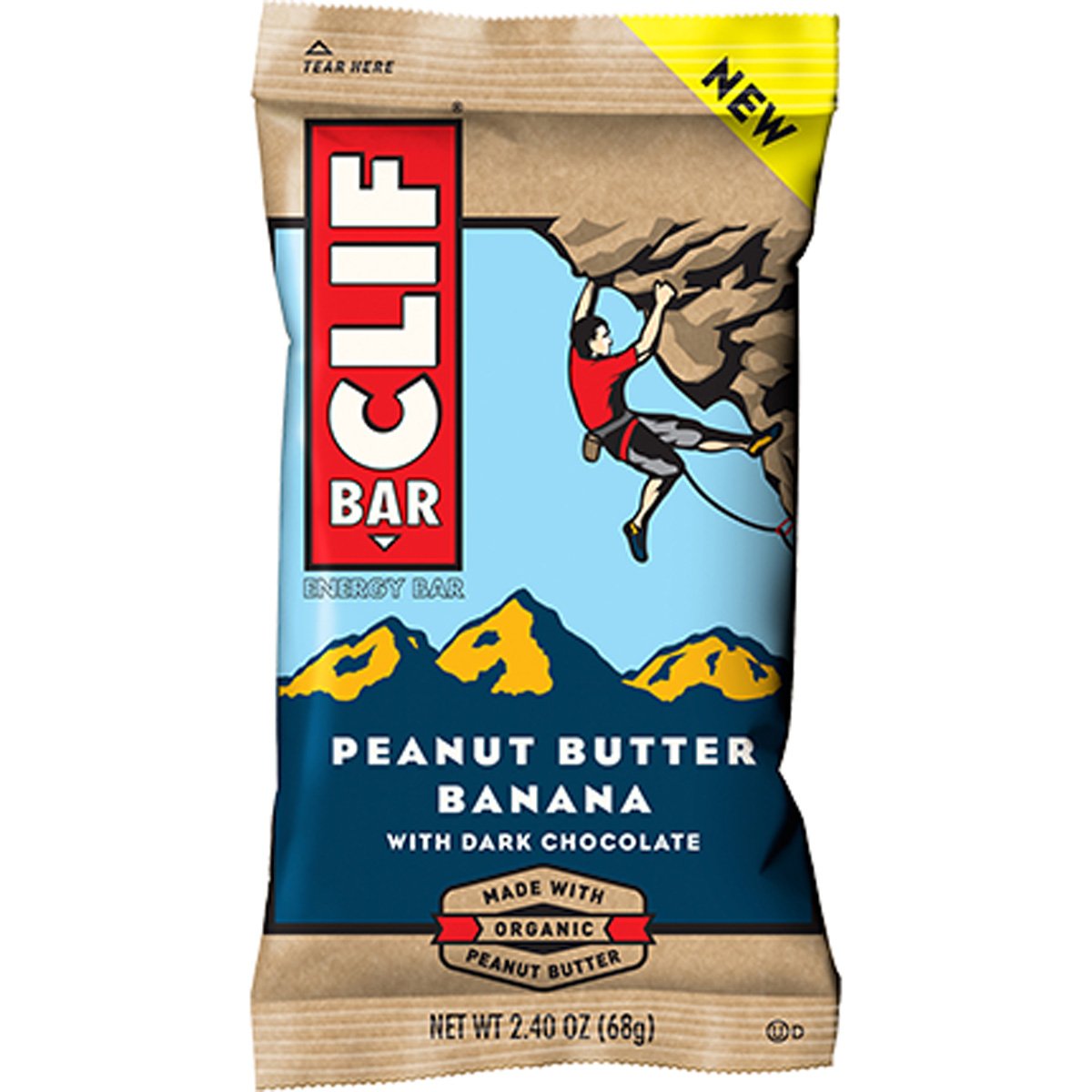CLIF Bar Seasonal Energy Bar Peppermint Bark - 12 Count