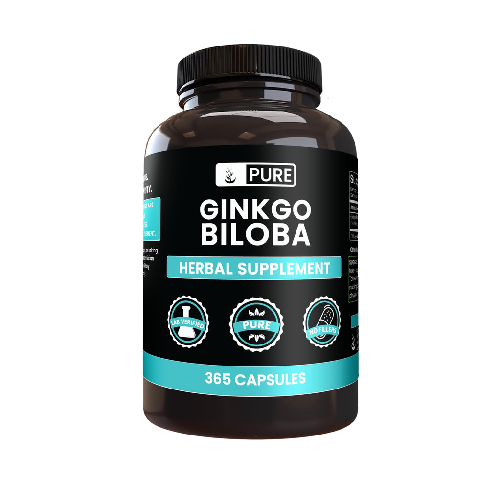 PURE ORIGINAL INGREDIENTS Ginkgo Biloba - 365 Capsules