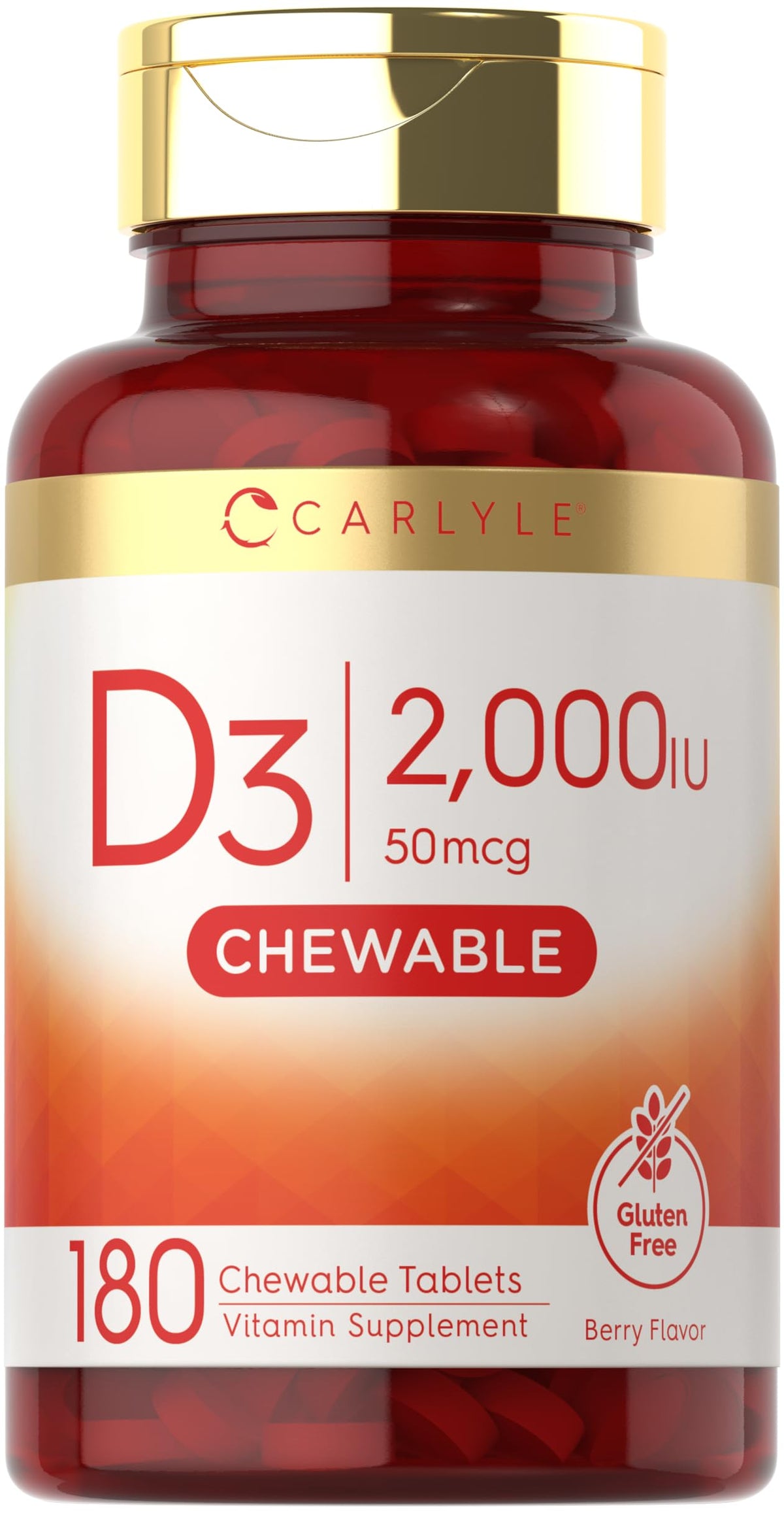 Carlyle Chewable Vitamin D3 2000 IU - 180 Tablets