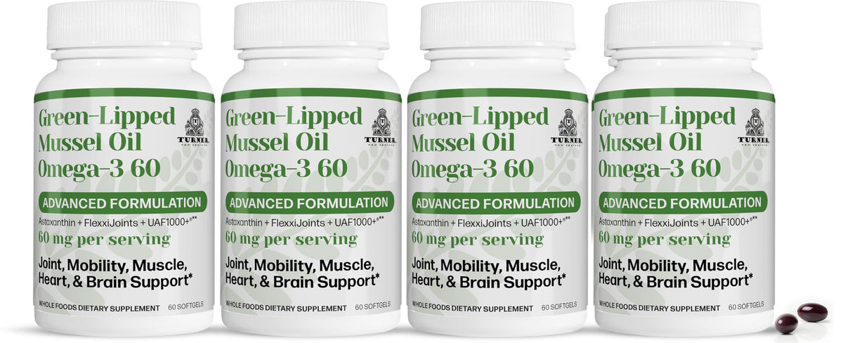TURNER New Zealand Green Lipped Mussel Oil Omega-3 - 240 Softgels