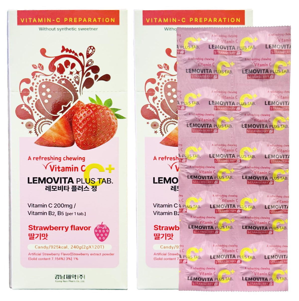 TAOindustry LemoVita C Plus Chewable Tablet Strawberry