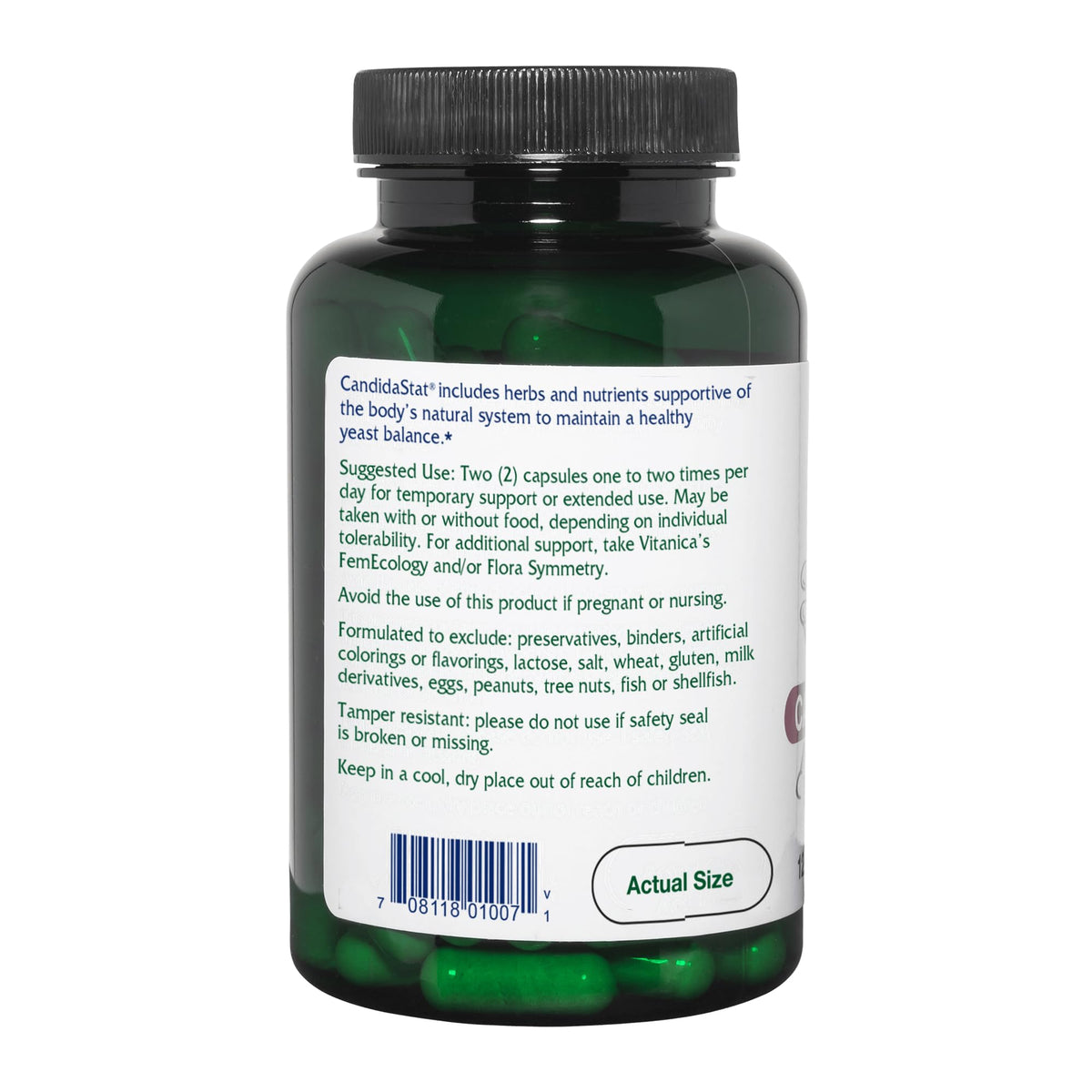 Vitanica CandidaStat, Detox Support with Caprylic Acid, Vegan