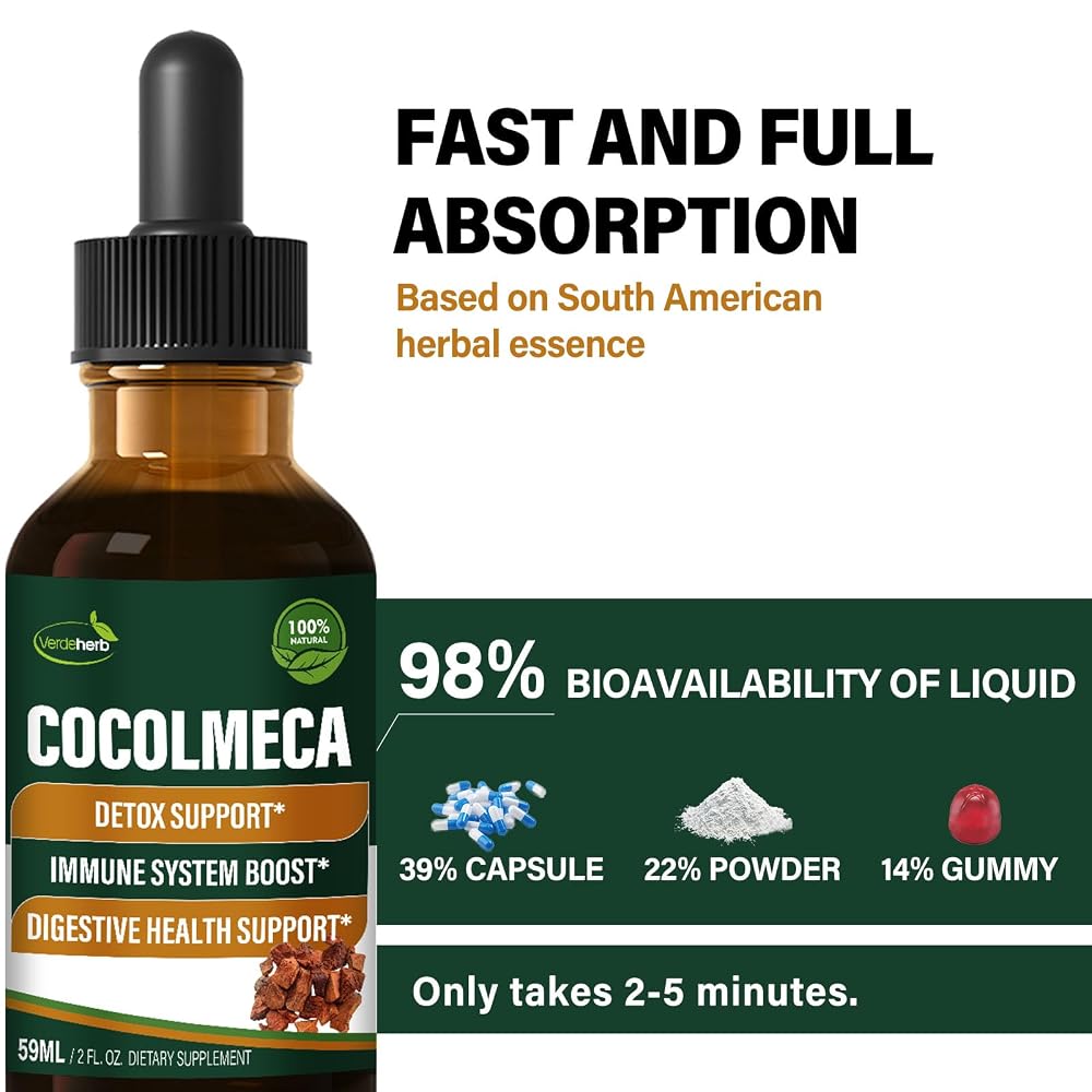 Verdeherb Cocolmeca Bark Liquid Drops Herbal Extract - 2 Fl Oz - image 3
