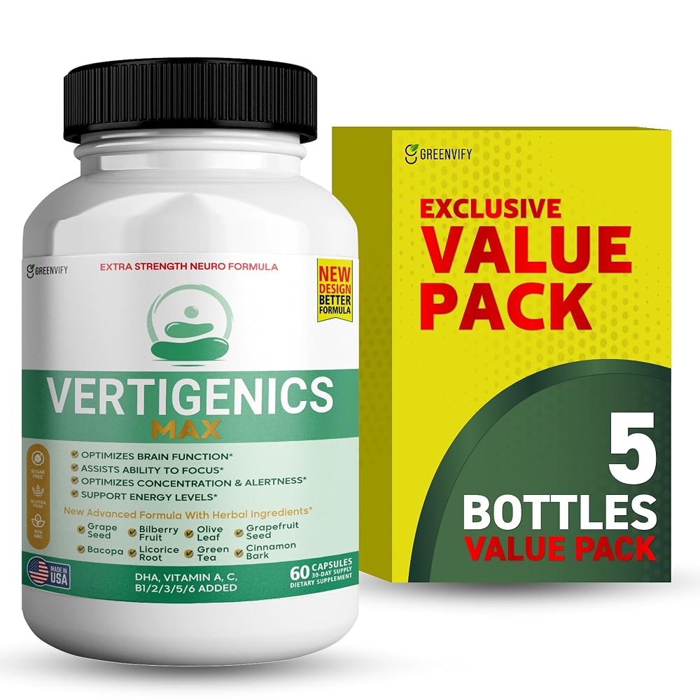GREENVIFY Vertigenics Max Brain Support Supplement