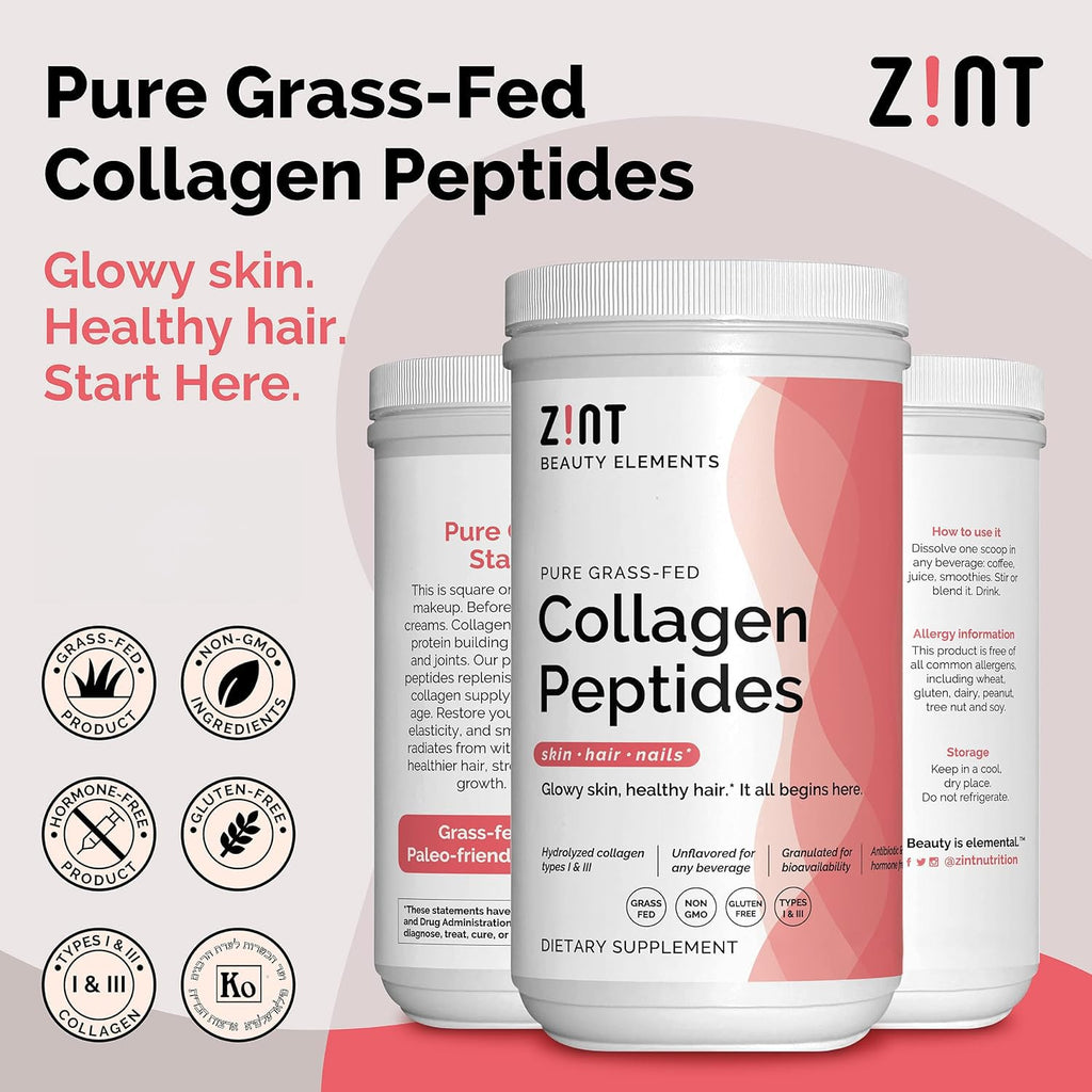 Zint Collagen Peptides Powder - 10 oz - image 3