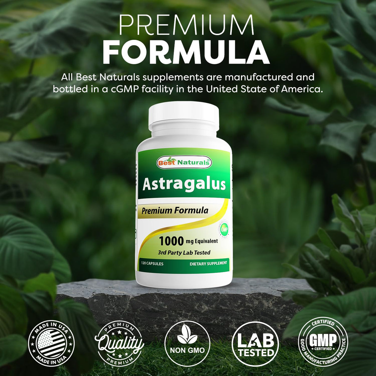 Best Naturals Astragalus 1000 mg Immune Support - 360 Capsules - image 5