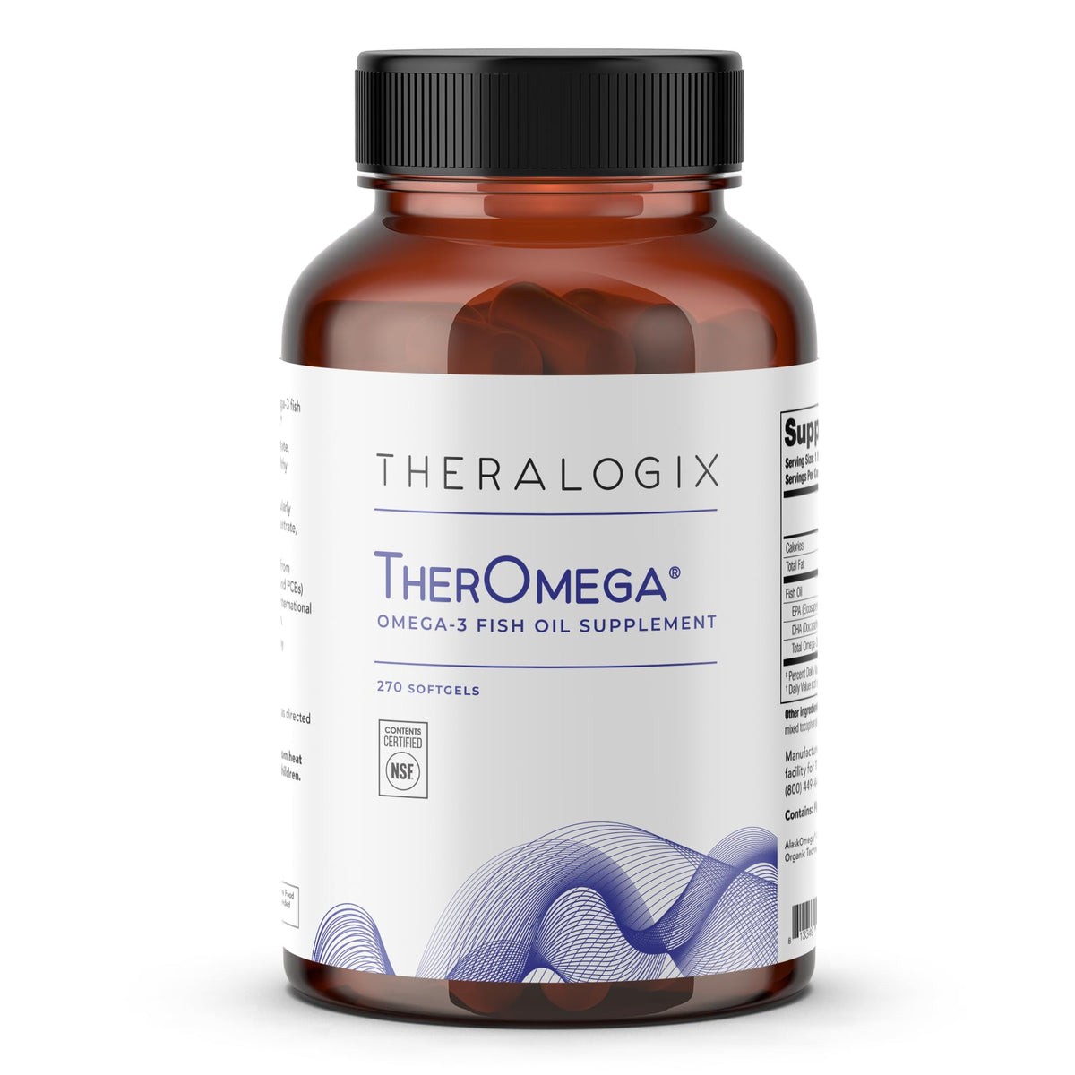 Theralogix TherOmega Omega-3 Fish Oil Supplement - 270 Softgels