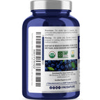 NusaPure Organic Blueberry Vegan - 180 Vegetarian Capsules - image 3