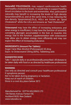 Natural NZ Policosanol 33.4mg (Otacosanol 20mg) 1-A-Day 60 Tablets