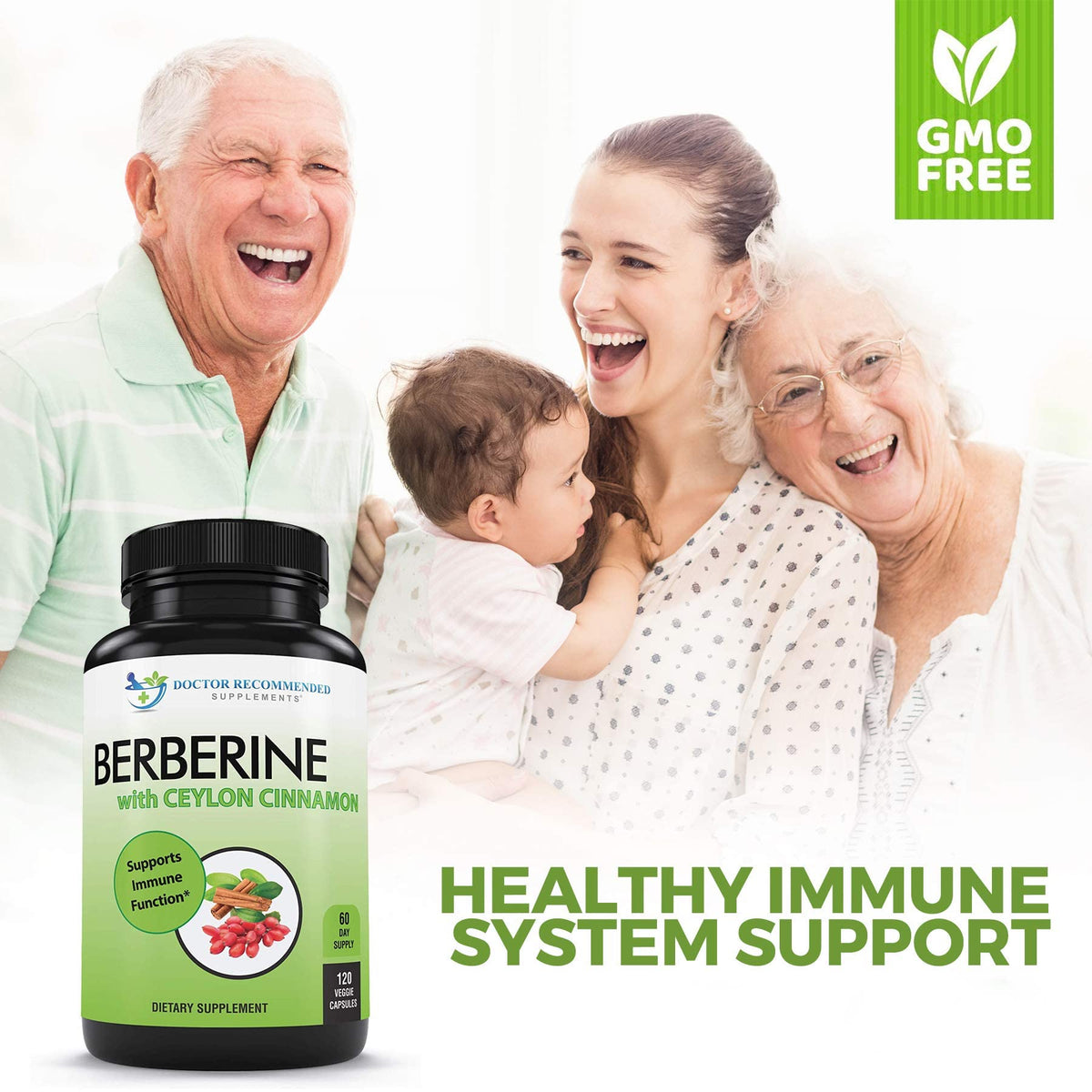 DOCTOR RECOMMENDED SUPPLEMENTS Berberine with Ceylon Cinnamon