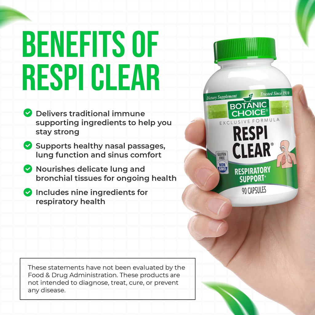 Botanic Choice Respi Clear Respiratory Support - 90 Capsules - image 5