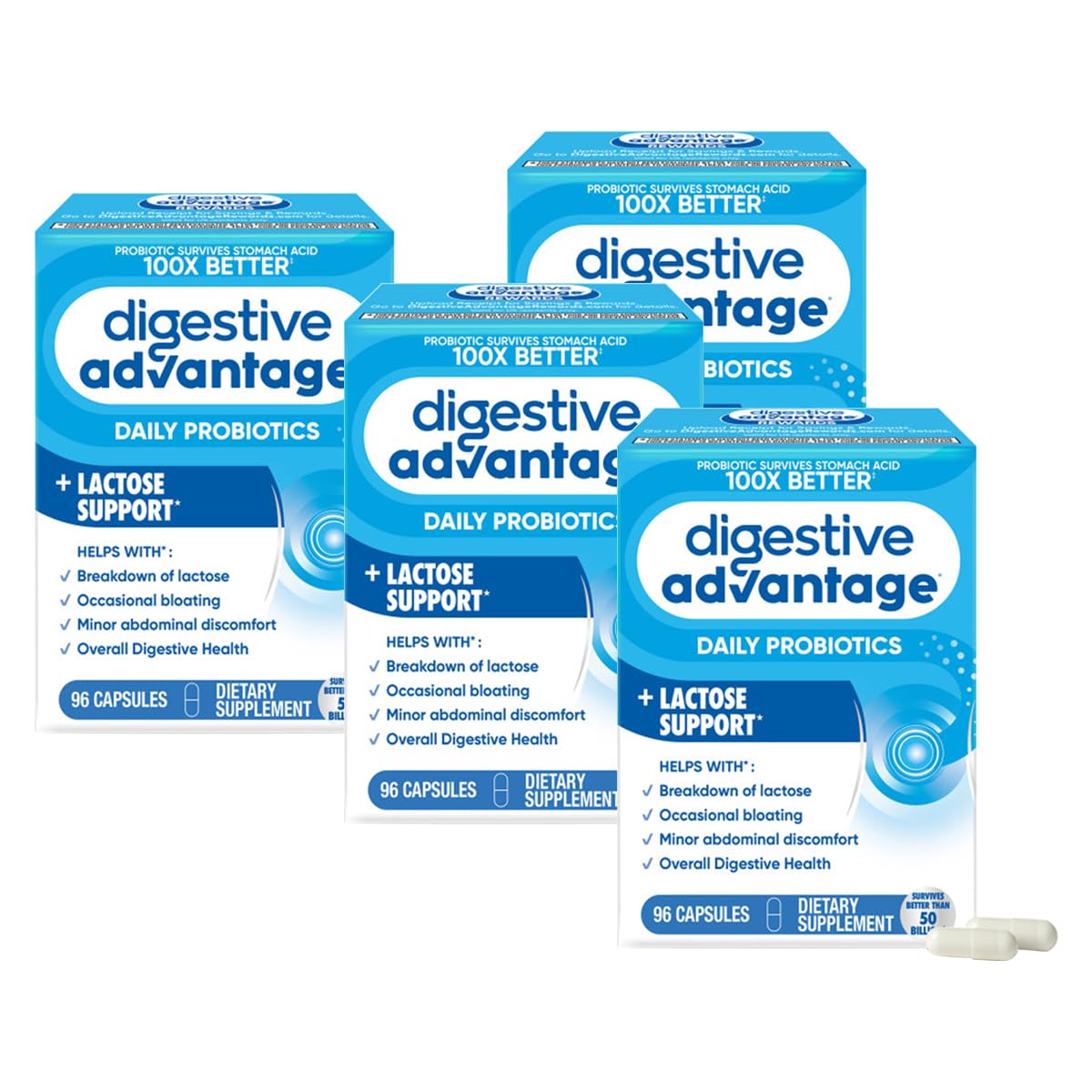 Digestive Advantage Probiotics + Lactase Digestive Enzymes