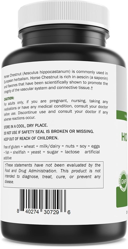 Brieofood Horse Chestnut Extract 600 mg - 180 Tablets - image 7