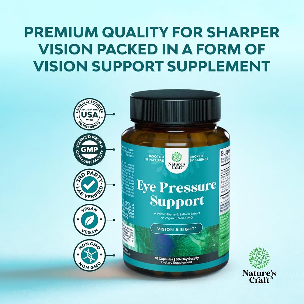 Natures Craft Eye Pressure Support with Bilberry Extract