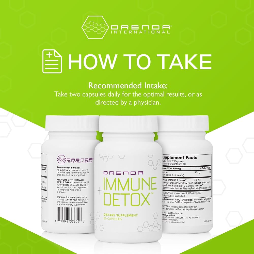 Orenda Immune + Detox Postbiotic Formula - 60 Capsules - image 7