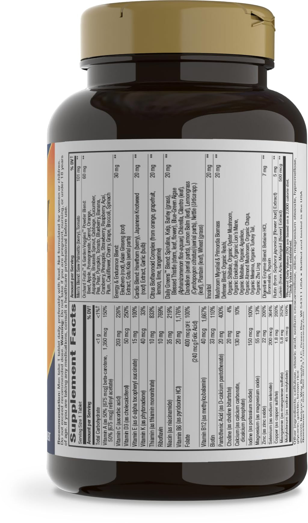 Nature's Way Alive! Men's Daily Ultra Potency Multivitamin - 150 Tablets - image 9