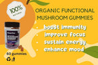 Generic Lion's Mane & Ashwagandha Mushroom Gummies - 60 Gummies - image 3