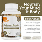 Zahler Mushroom Complex Premium Blend for Focus & Immunity - 60 Capsules - image 2