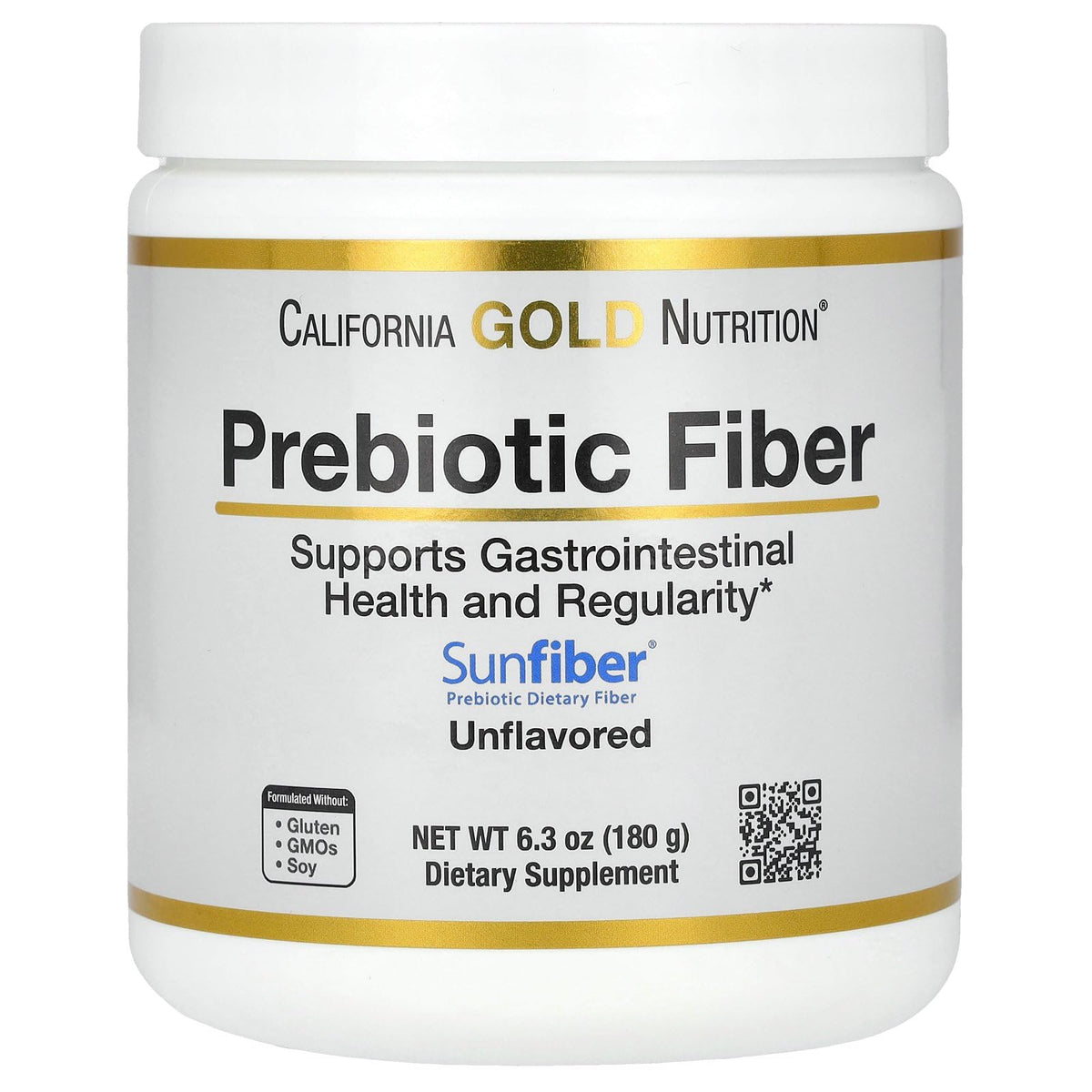 California Gold Nutrition Prebiotic Fiber Powder - 180g