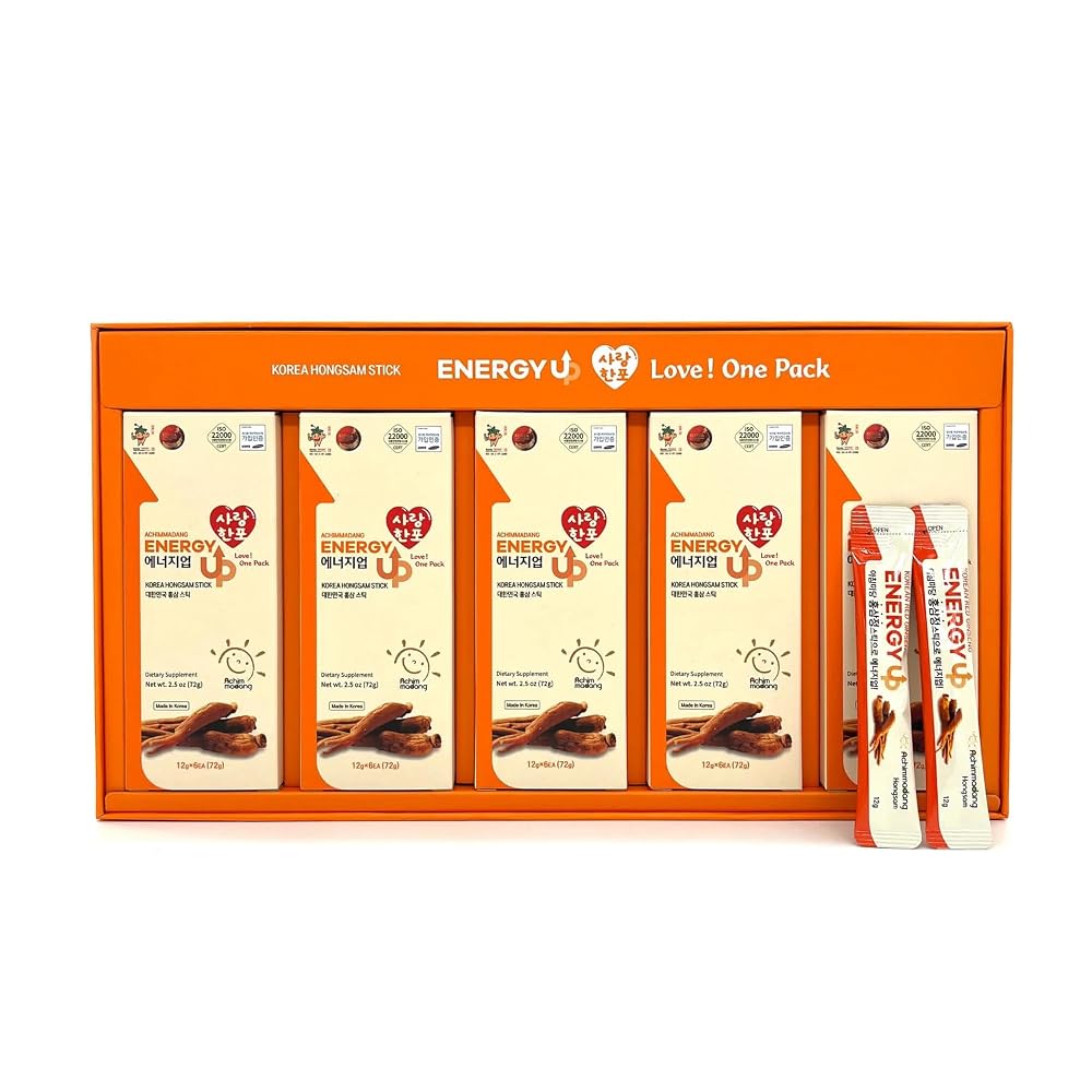 Achimmadang Energy Up Korean Red Ginseng Extract - 30 Sticks - image 3