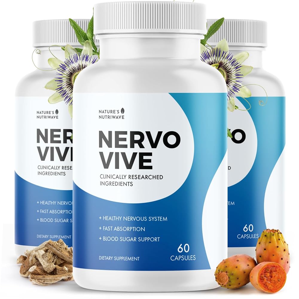 Nature's NutriWave Nervovive Nerve Support Capsules - 60 Count