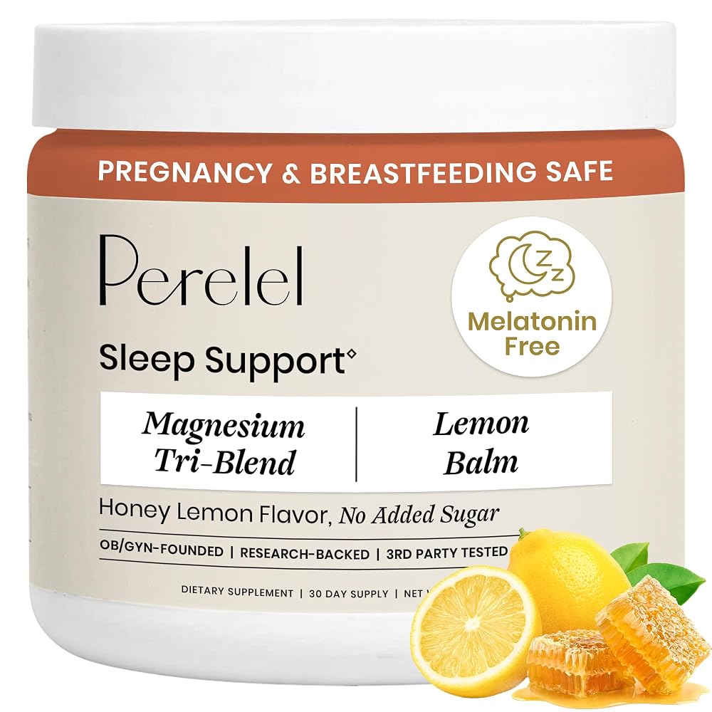 Perelel Sleep Support Magnesium Powder with Lemon Balm