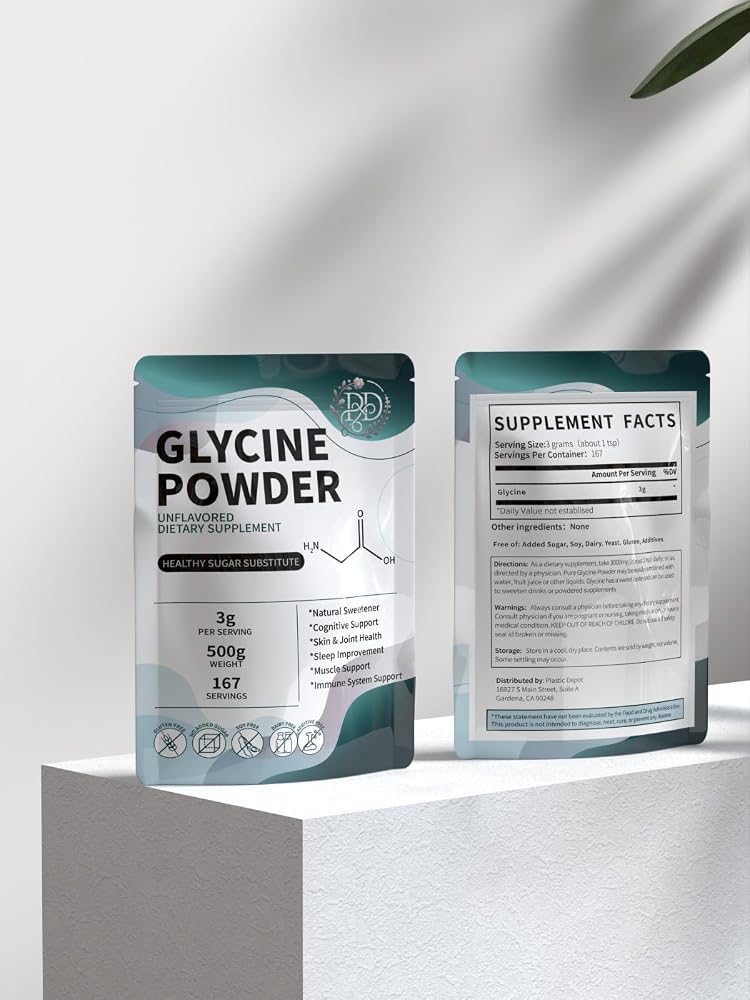 Plastic Depot Glycine Powder Amino Acid Supplement 3000mg - 500g - image 2