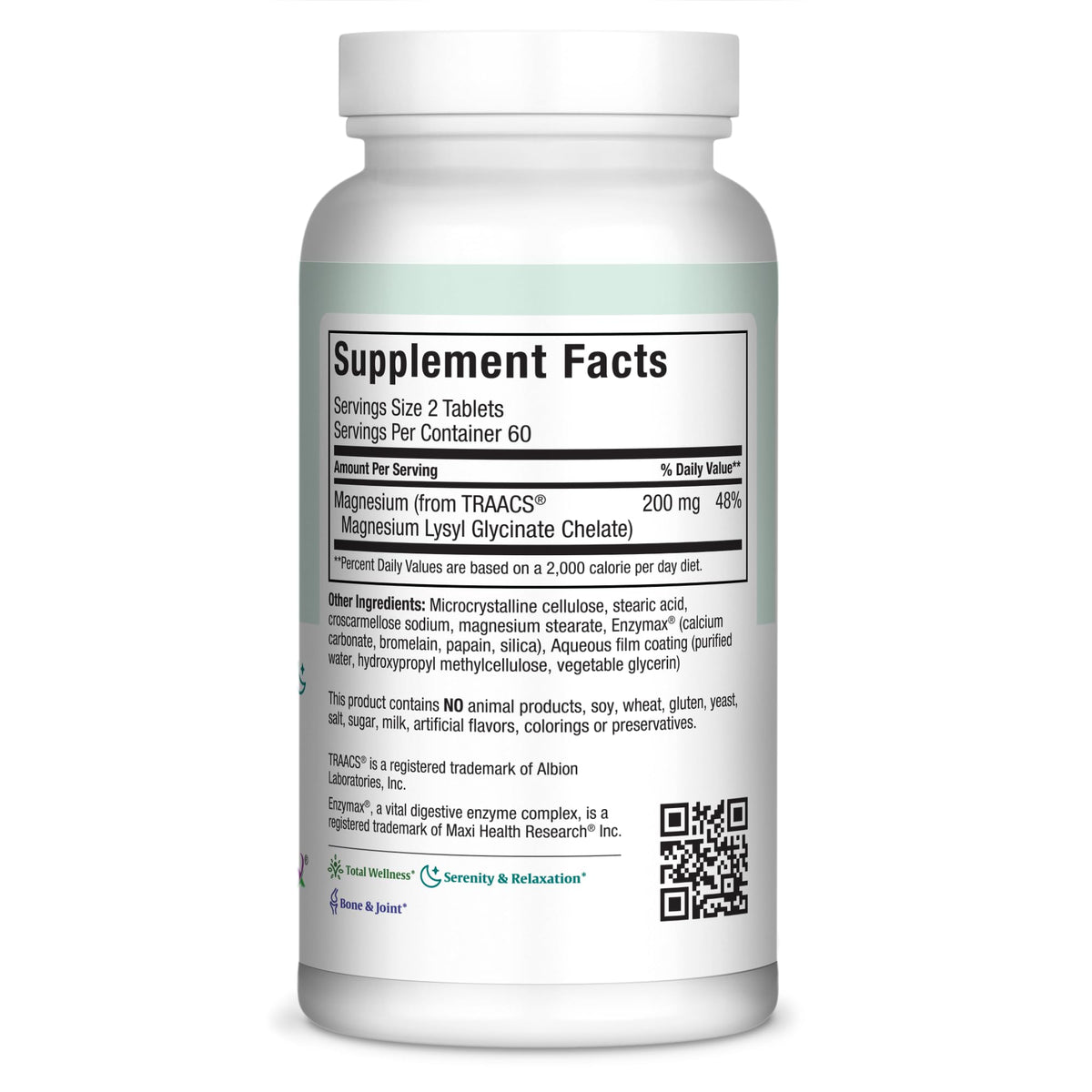 Maxi Health Magnesium Glycinate 200mg - 120 Tablets - image 2