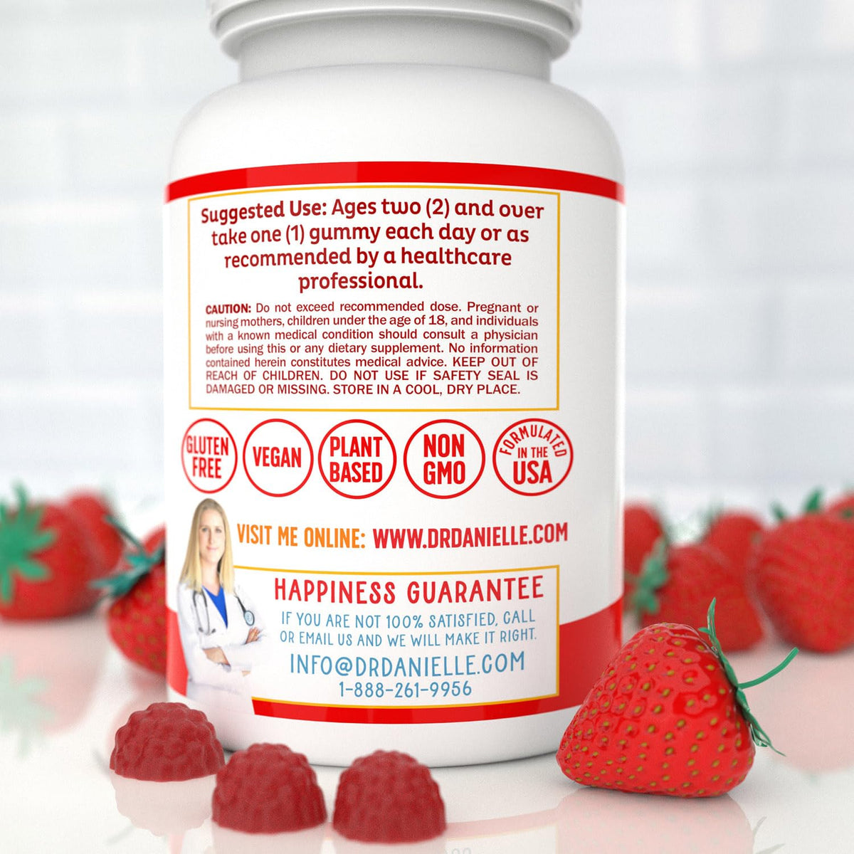 Doctor Danielle Vitamin D3 & B12 Gummies - 60 Gummies - image 5