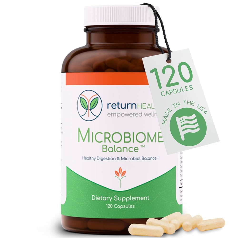 Return Healthy Microbiome Balance 350mg Monolaurin - 120 Capsules