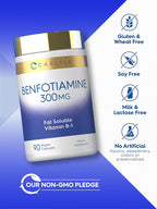 Carlyle Benfotiamine 300mg Vitamin B1 - 90 Capsules - image 5