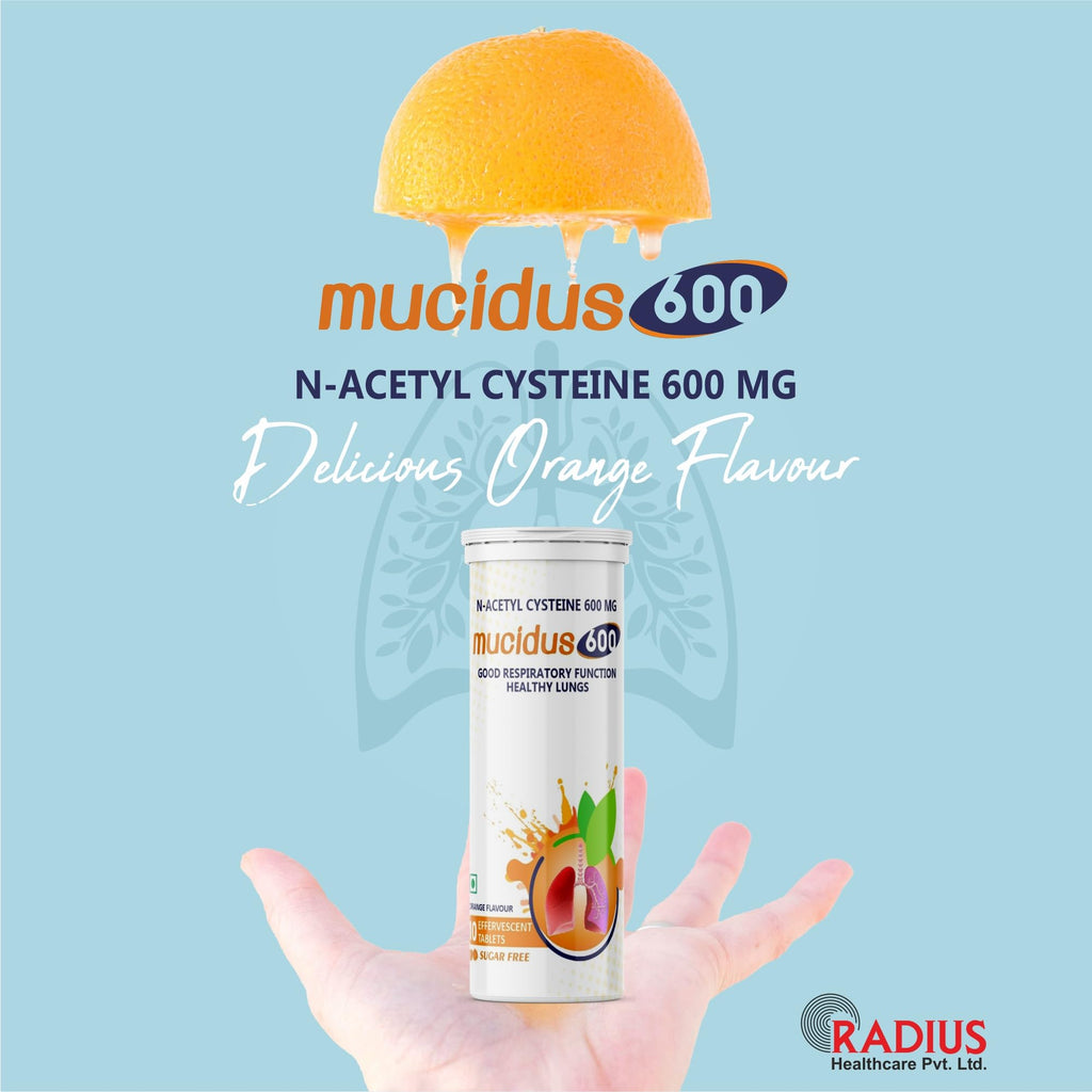 Radiplex Mucidus N-Acetylcysteine 600 mg Effervescent Tablets - 30 Count - image 3