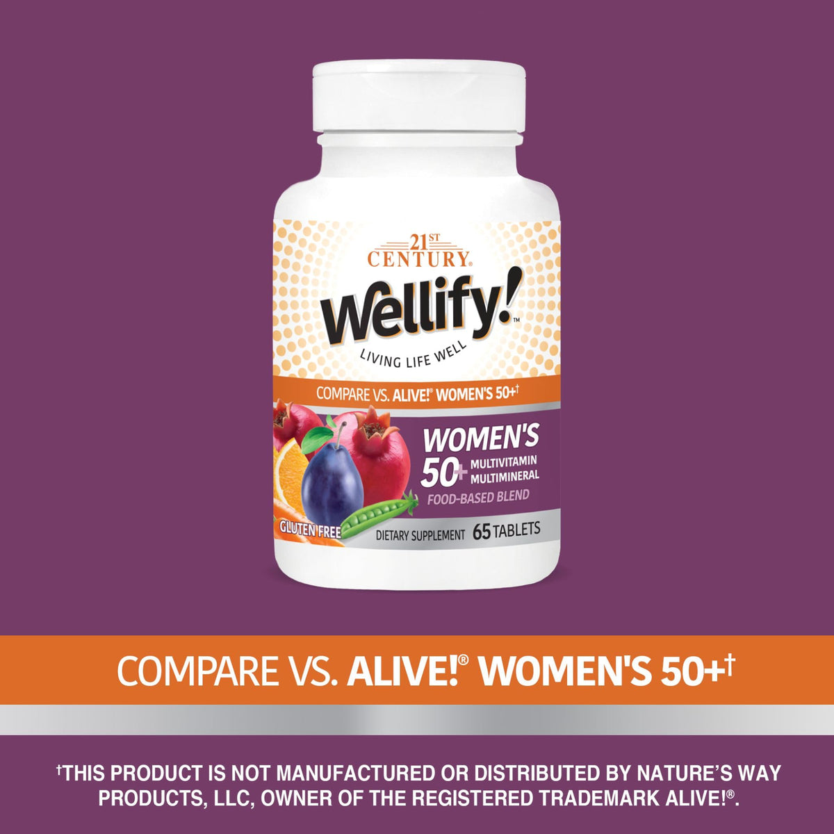 21st Century Wellify Women's 50+ Multivitamin - 65 Tablets - image 4